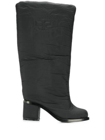 Courrèges Eyewear Wide Padded Boots - Black