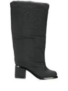 Courrèges Eyewear Wide Padded Boots - Black