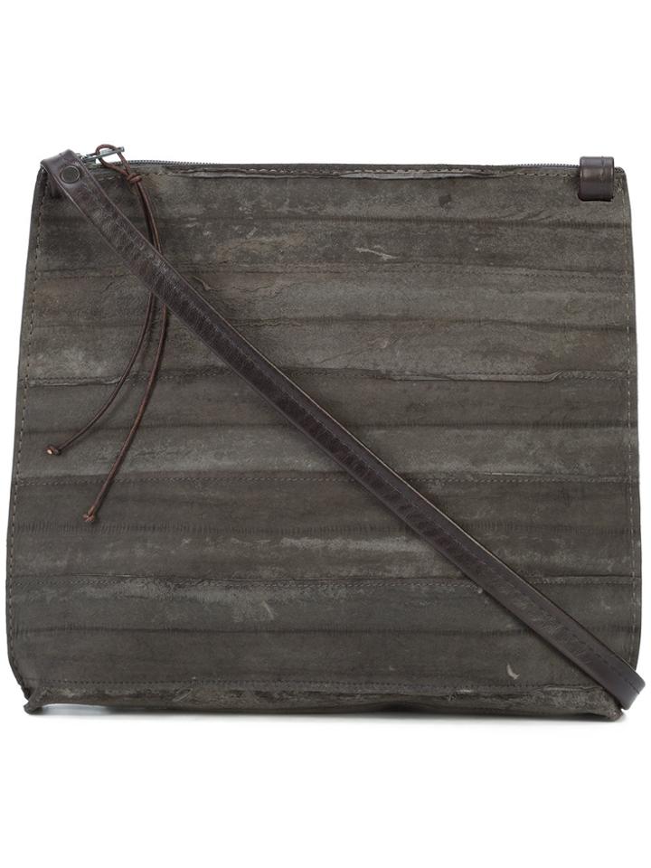 B May Striped Crossbody Bag - Grey