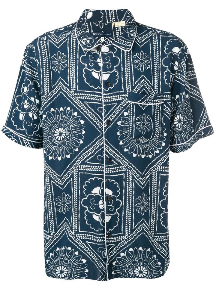 Levi's Printed Short Sleeve Shirt - Blue