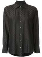Gucci Pre-owned Gg Pattern Shirt - Grey