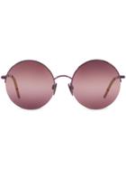 Burberry Eyewear Round Frame Sunglasses - Purple