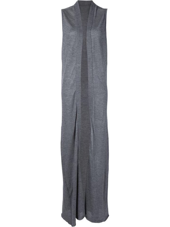 The Elder Statesman Long Sleeveless Cardigan
