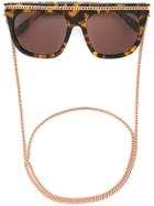 Stella Mccartney Eyewear Falabella Oversized Sunglasses - Brown