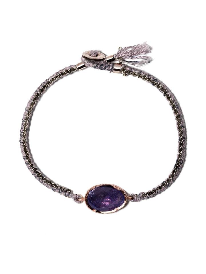 Brooke Gregson 14kt Rose Gold Orbit Bracelet - Violet
