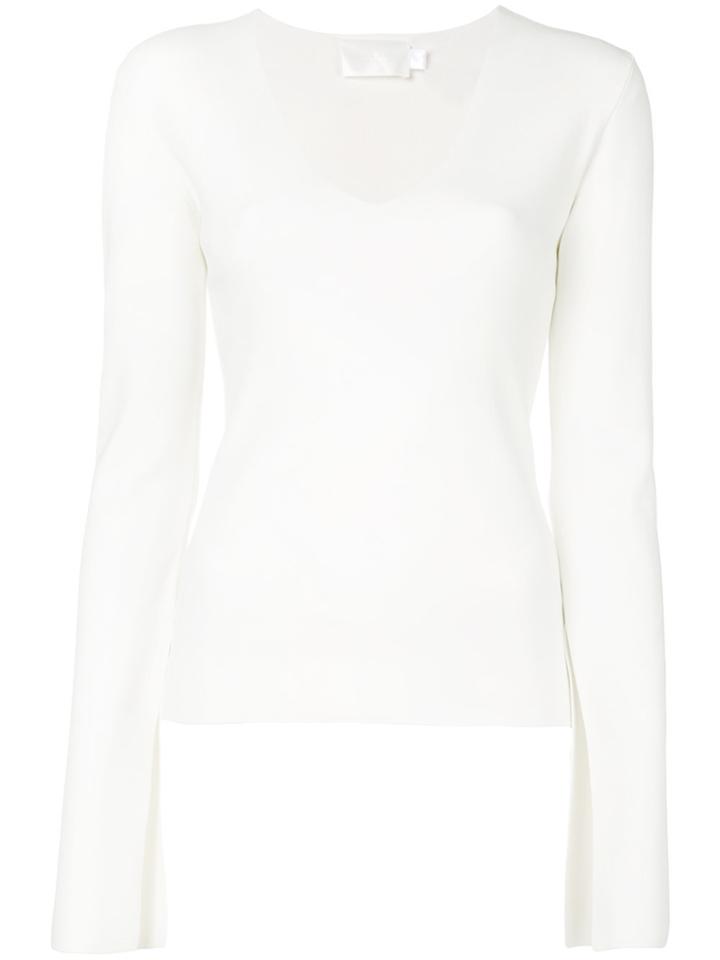 Solace London Orlina Long Sleeved Top - White