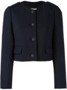 Red Valentino Short Jacket, Women's, Size: 40, Blue, Polyamide/polyester/virgin Wool