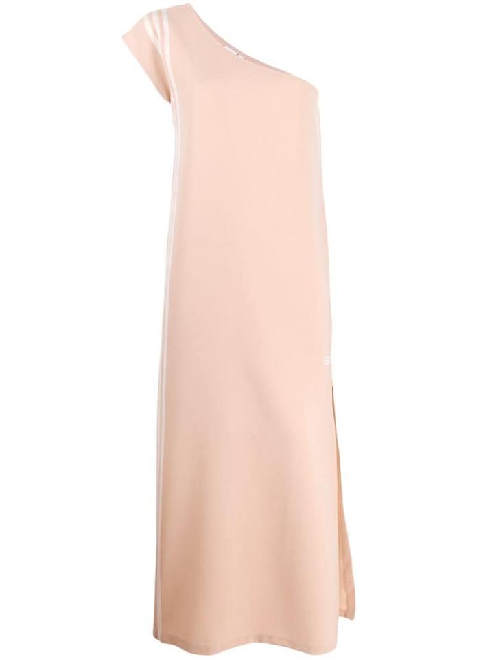 Adidas One Shoulder Shift Dress - Neutrals