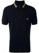 Vivienne Westwood Man Pique Krall Polo Shirt, Men's, Size: Large, Black, Cotton