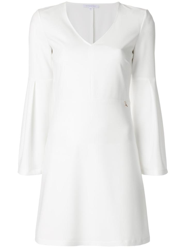 Patrizia Pepe V-neck A-line Dress - White