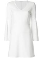 Patrizia Pepe V-neck A-line Dress - White