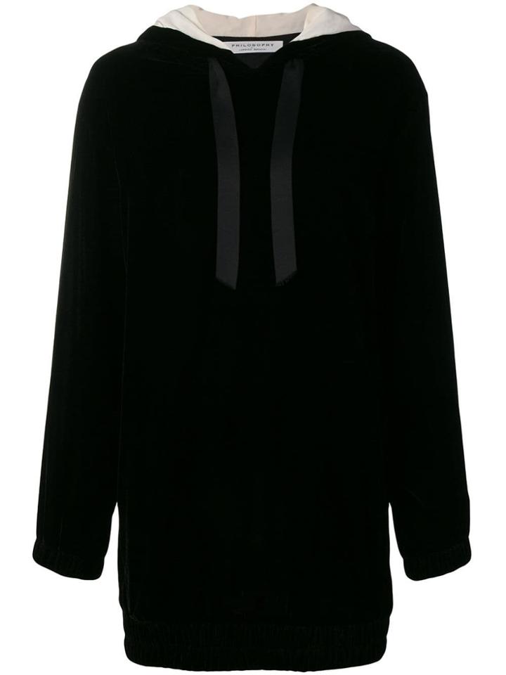 Philosophy Di Lorenzo Serafini Short Hooded Dress - Black