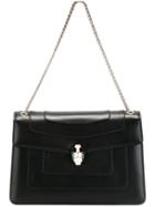 Bulgari 'serpenti Forever' Shoulder Bag, Women's, Black, Calf Leather