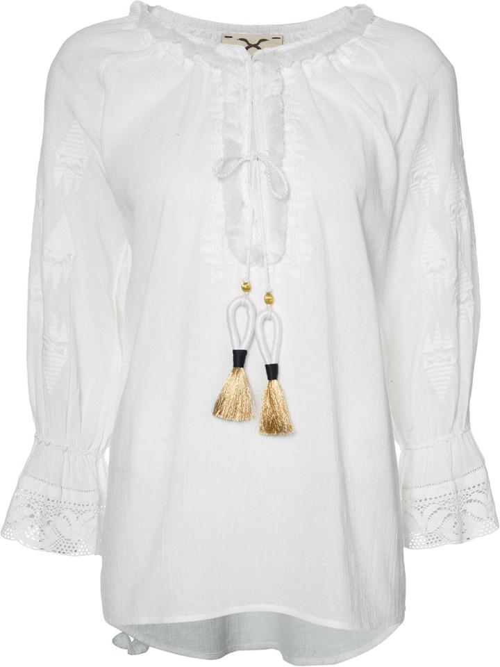 Figue - 'melita' Top - Women - Cotton - M, White, Cotton