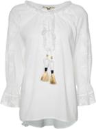 Figue - 'melita' Top - Women - Cotton - M, White, Cotton