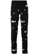 Thom Browne Embroidered Chino Trousers - Black
