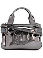 Armani Jeans Metallic (grey) Mini Tote, Women's