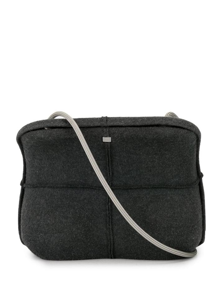 Chanel Pre-owned Stitch Detail Cross Body Bag - Grey