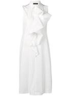 Fabiana Filippi White Ruffle Dress