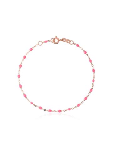 Gigi Clozeau 18k Rose Gold Classic Six And Half Bead Bracelet - Pink &