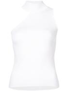 Cushnie Et Ochs Asymmetric High Neck Top - White