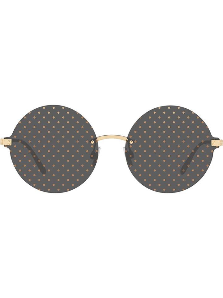Dolce & Gabbana Eyewear Dotted Sunglasses - Gold