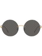 Dolce & Gabbana Eyewear Dotted Sunglasses - Gold