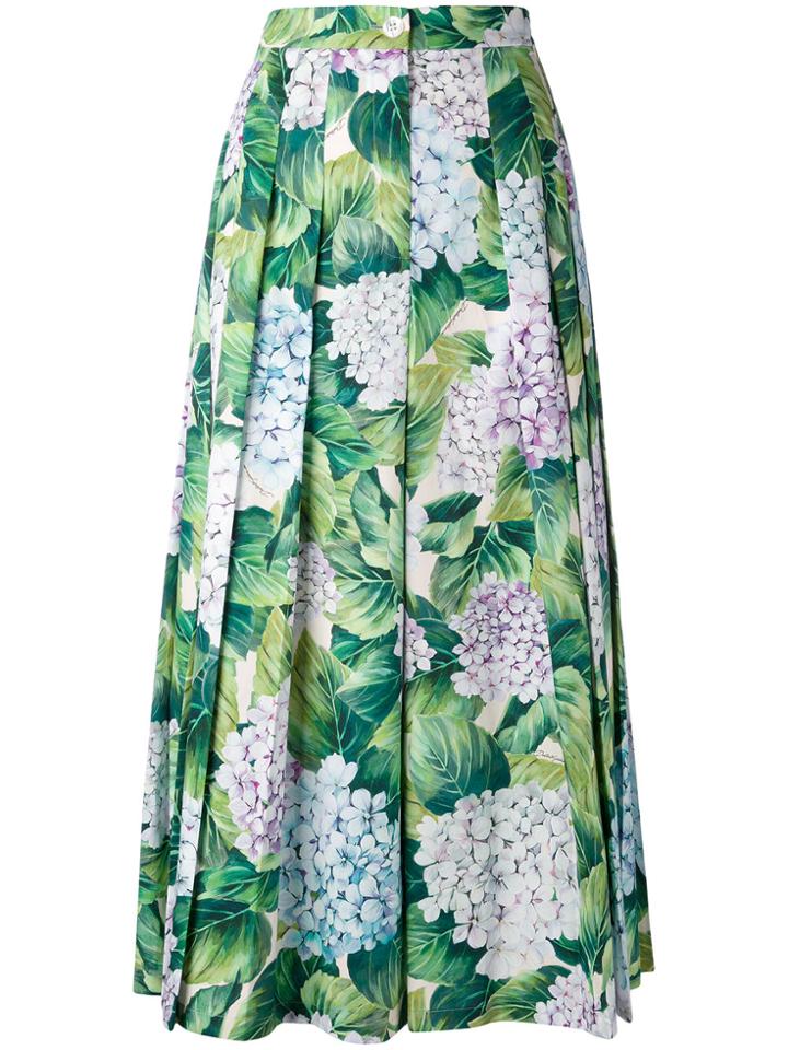 Dolce & Gabbana Floral Print Trousers - Multicolour