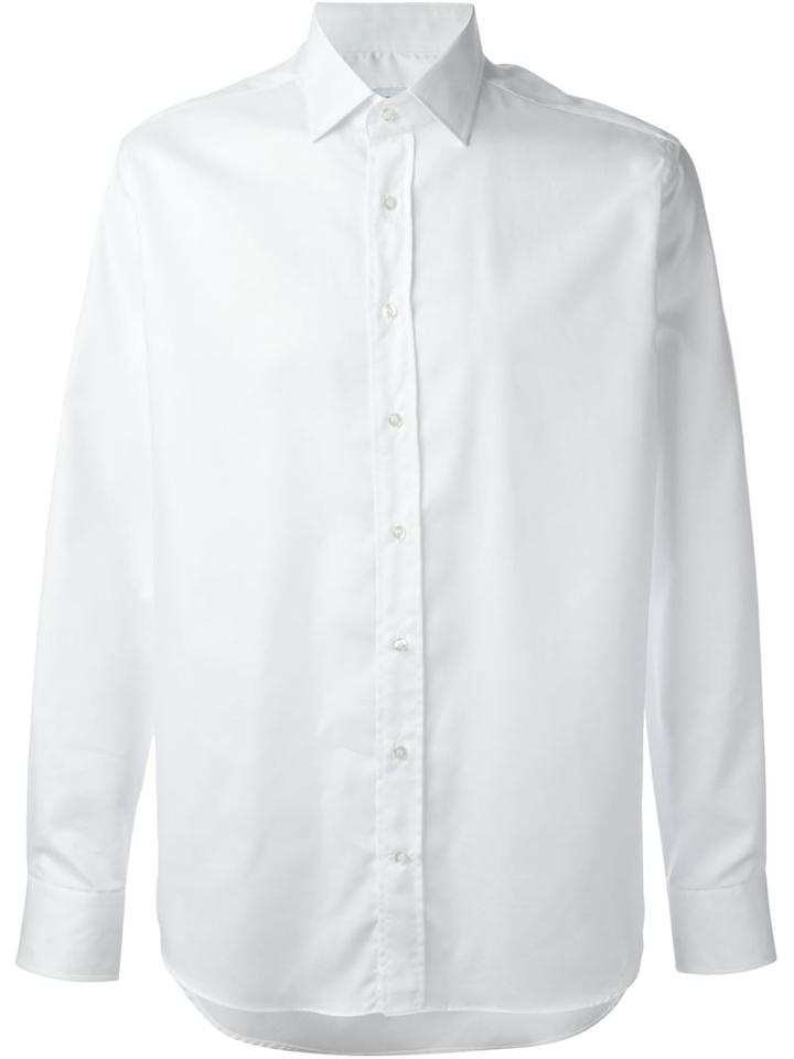 Etro Classic Shirt, Men's, Size: 41, White, Cotton