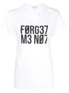 Red Valentino 'forget Me Not' T-shirt - White