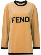 Fendi Pre-owned Logo Longsleeved T-shirt - Brown