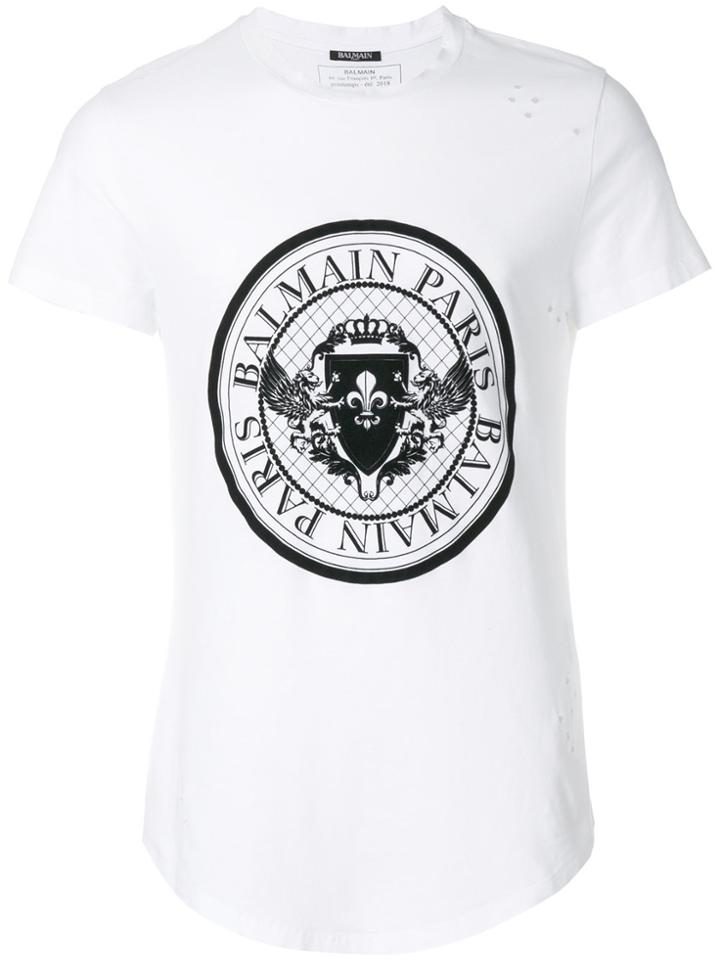 Balmain Logo-print T-shirt - White