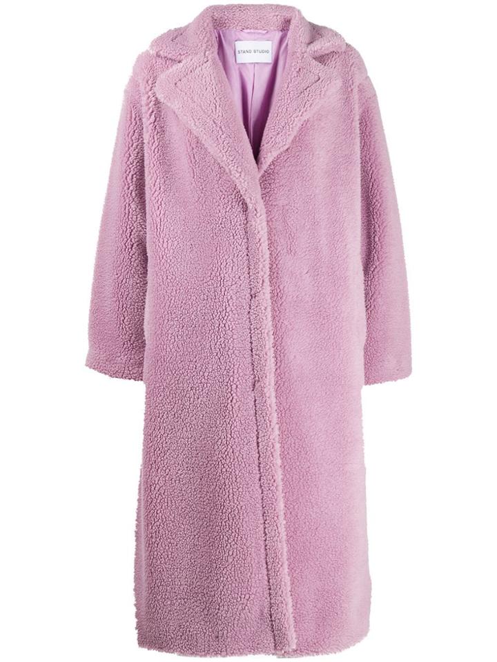 Stand Studio Maria Faux Fur Coat - Purple
