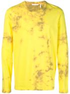 Helmut Lang Tie-dye Dart Logo T-shirt - Yellow