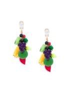 Venessa Arizaga Fruit Clip-on Earrings - Multicolour