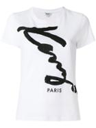Kenzo - Kenzo Signature T-shirt - Women - Cotton - Xs, White, Cotton