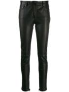 Tom Ford Skinny Leather Biker Trousers - Black