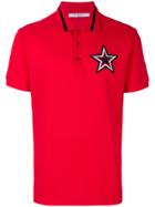 Givenchy Cuban Fit Star Patch Polo Shirt - Red