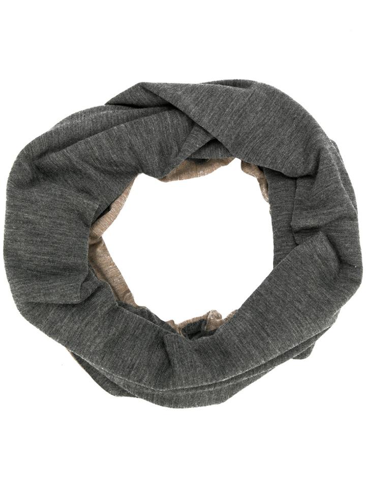 Le Tricot Perugia Two Tone Snood - Grey
