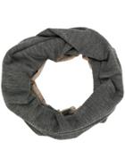 Le Tricot Perugia Two Tone Snood - Grey