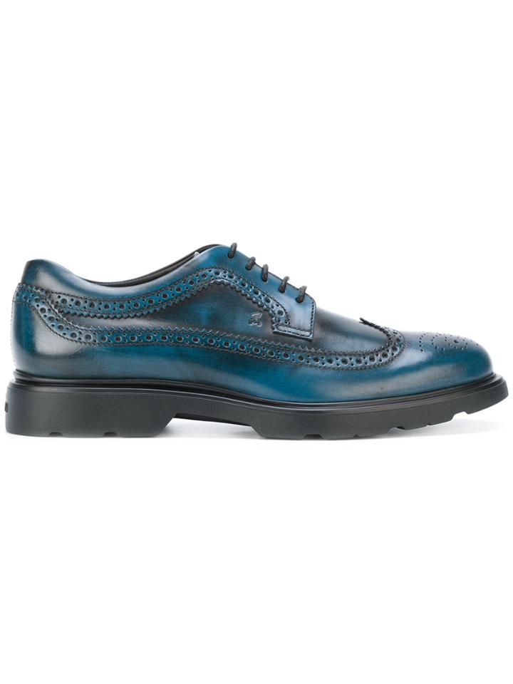 Hogan H304 New Route Brogues - Blue