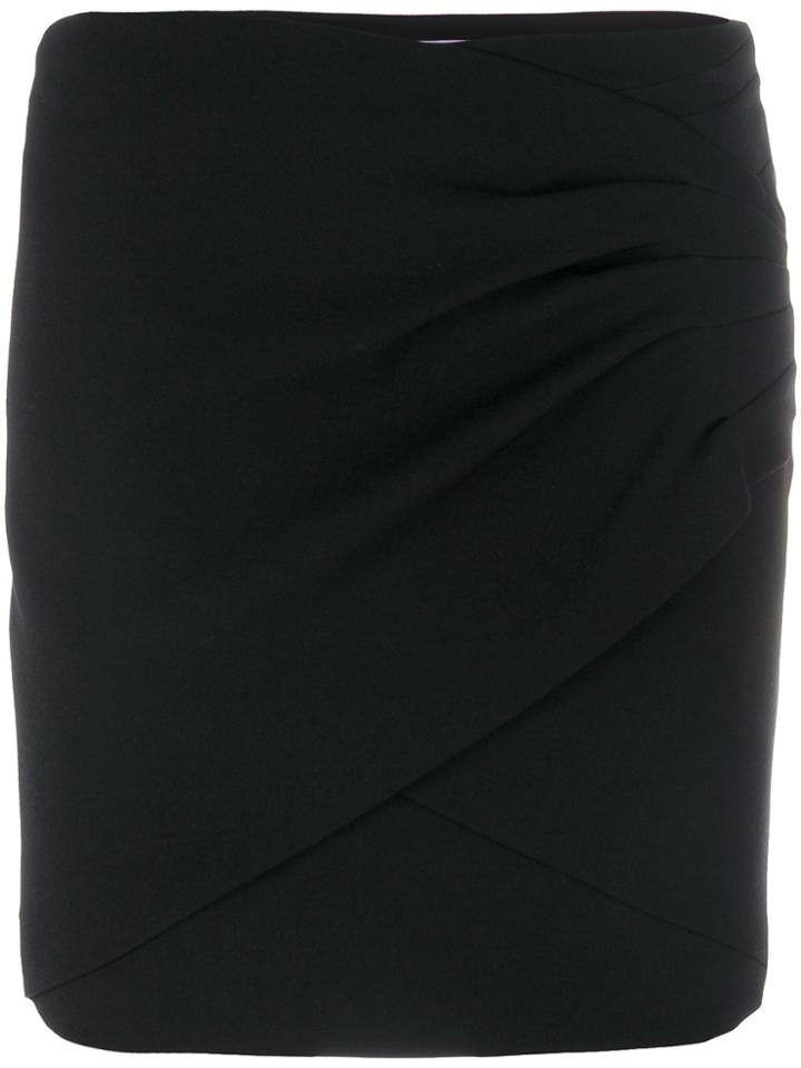 Iro Fitted Wrap Mini Skirt - Black
