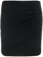 Iro Fitted Wrap Mini Skirt - Black