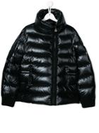Moncler Kids Full Zip Puffer Jacket - Black