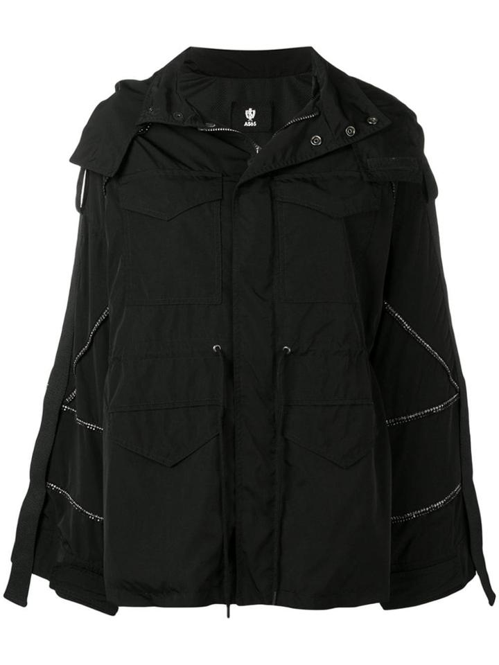 As65 Crystal-embellished Parka - Black