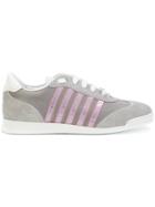 Dsquared2 Sneakers With Pink Detail - Grey