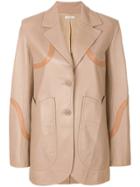 Nina Ricci Panelled Fitted Jacket - Nude & Neutrals