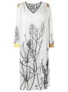 Isabela Capeto Bead Embroidered Dress, Women's, Size: 38, White, Cotton