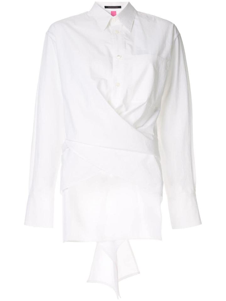 Y's Wrap Waist Shirt - White