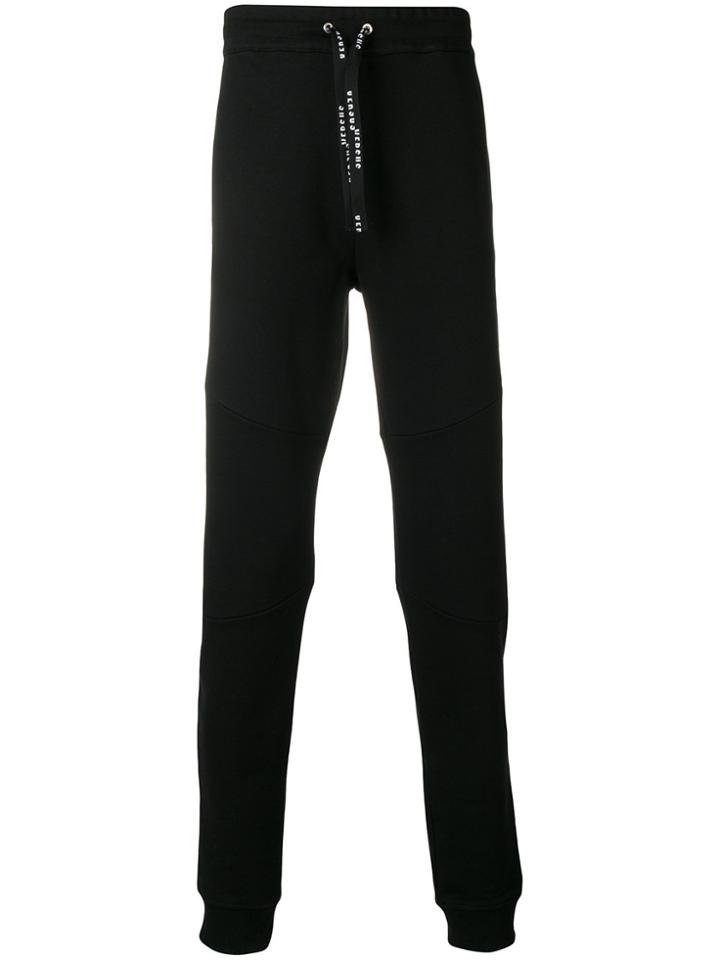 Versus Panelled Tracksuit Bottoms - Black